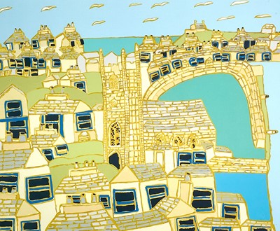 Lot 206 - Bryan PEARCE (1929-2006) St Ives from Fernlea...