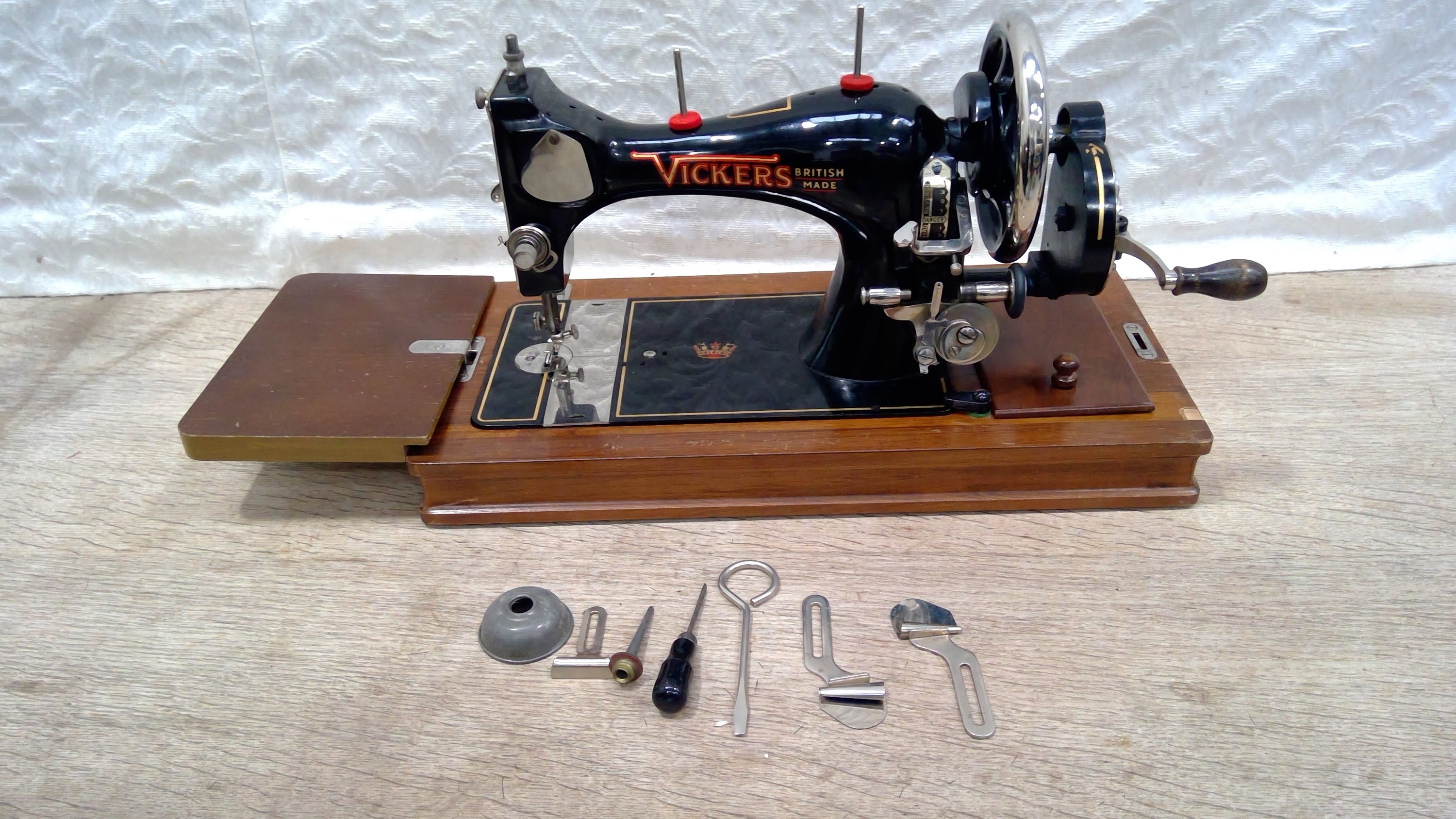 Lot 221 VICKERS British Made Vintage sewing machine