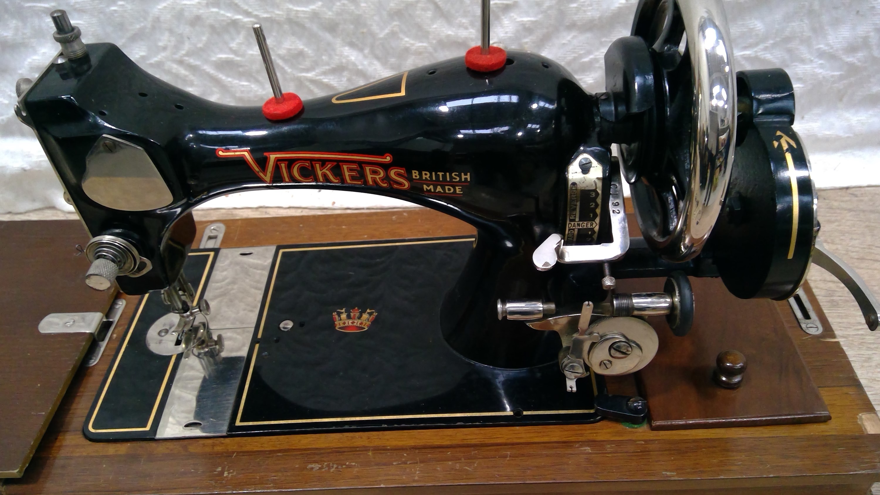Lot 221 VICKERS British Made Vintage sewing machine