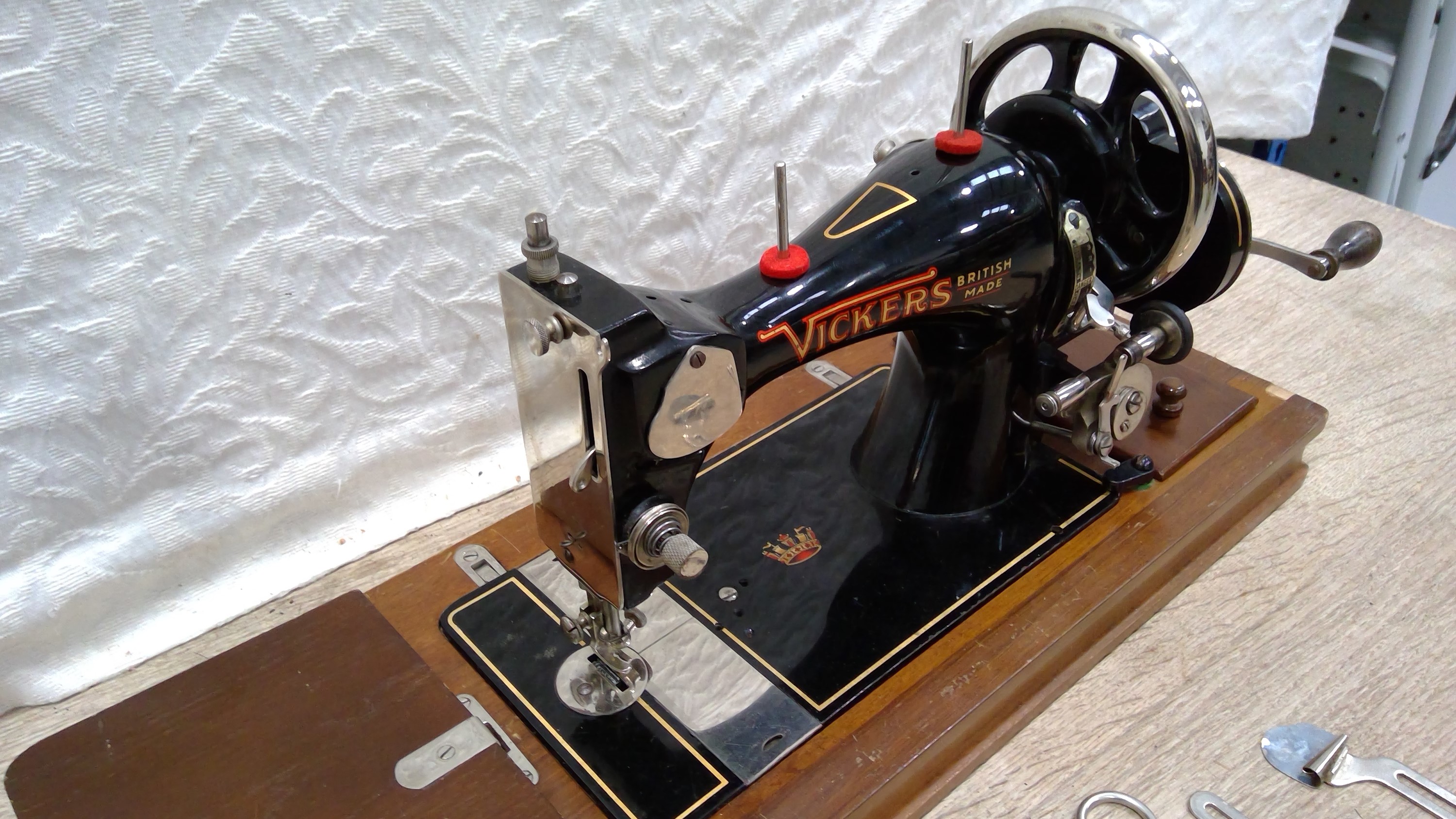 Lot 221 VICKERS British Made Vintage sewing machine