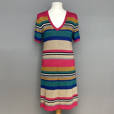 Lot 1059 - A Twinset dress TS833P in striped fabric, size...