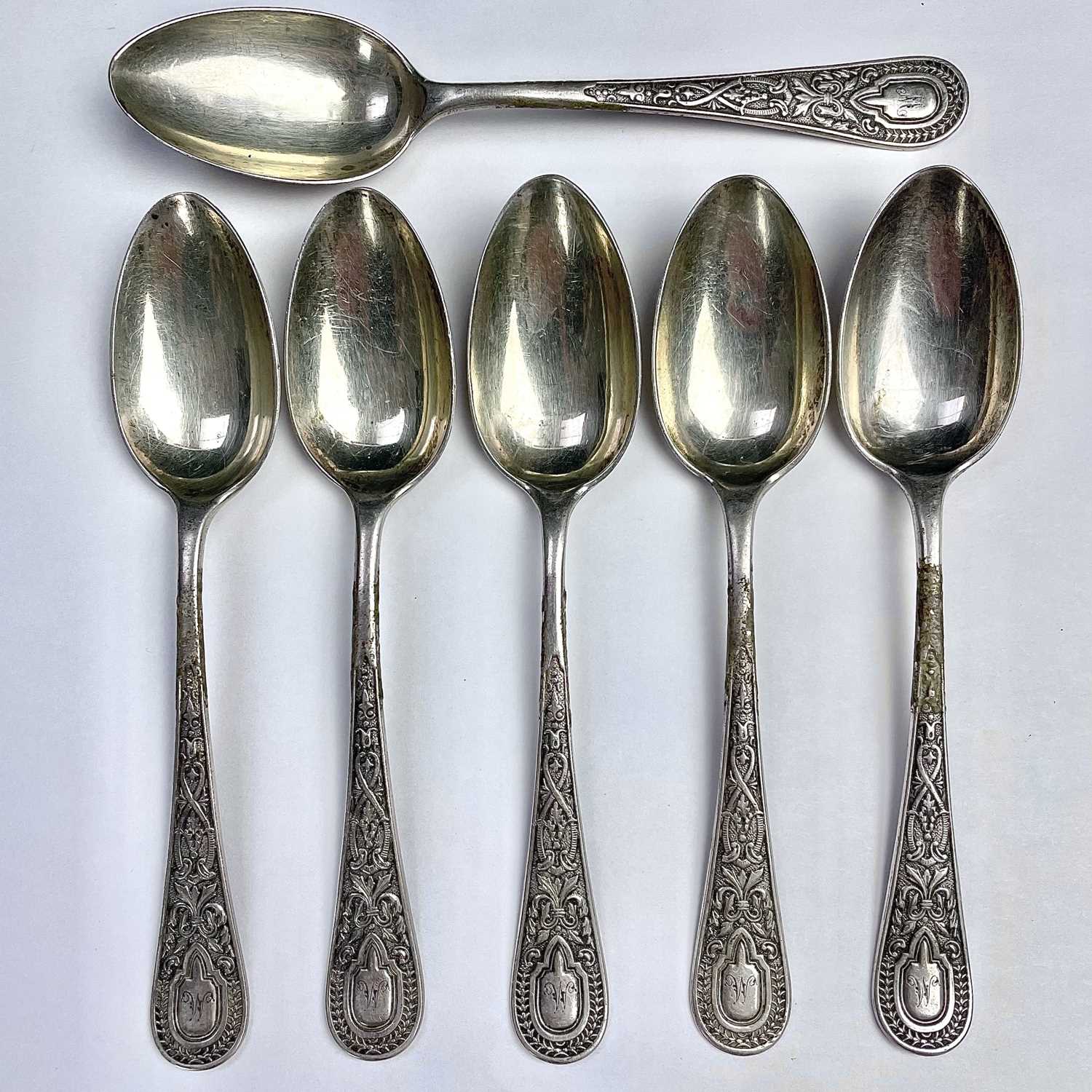 Lot 98 - A Victorian set of six Scottish silver