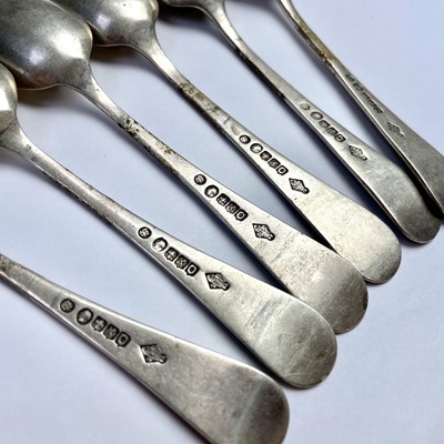 Lot 98 - A Victorian set of six Scottish silver...