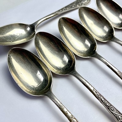 Lot 98 - A Victorian set of six Scottish silver...