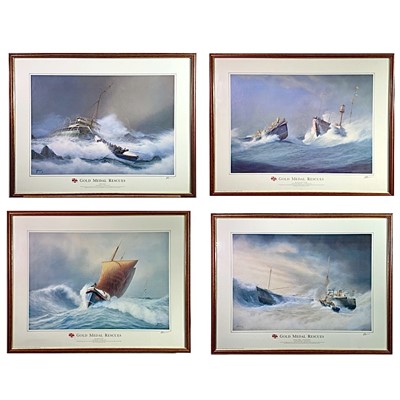 Lot 1557 - Tim Thompson Gold Medal Rescues, RNLI. A set...