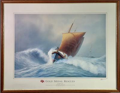 Lot 1557 - Tim Thompson Gold Medal Rescues, RNLI. A set...