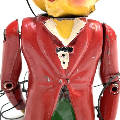 Lot 621 - "Mr Turnip" Metal 1950's Puppet. Comprising:...