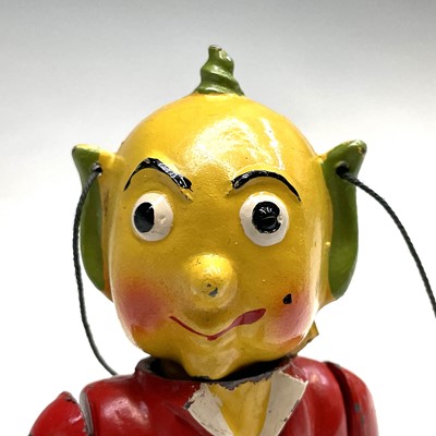 Lot 621 - "Mr Turnip" Metal 1950's Puppet. Comprising:...