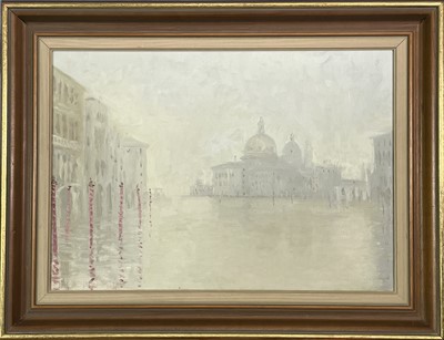 Lot 46 - John MILLER (1931-2002) Venice Oil on canvas...