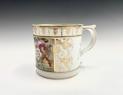 Lot 901 - A Derby Porcelain porter mug, circa 1820,...