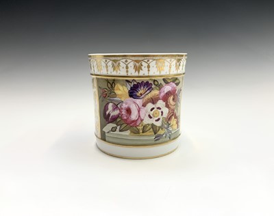 Lot 901 - A Derby Porcelain porter mug, circa 1820,...