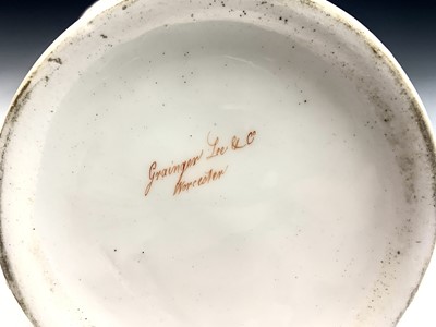 Lot 904 - A Grainger, Lee & Co Worcester porcelain...