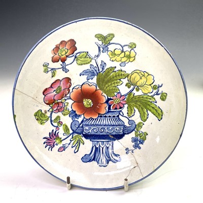 Lot 1024 - A pearlware cup and saucer, circa 1800, rare...