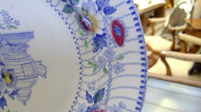 Lot 1029 - A Baker, Bevans and Irwin pearlware plate,...