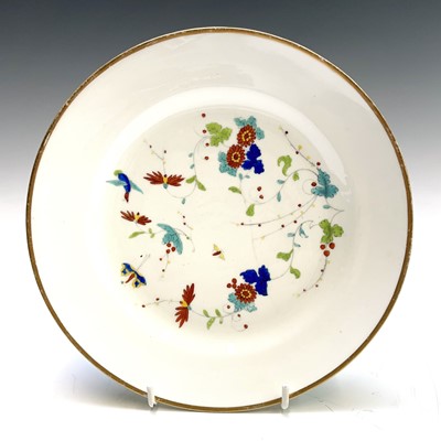 Lot 1030 - An unusual Swansea porcelain plate, transfer...