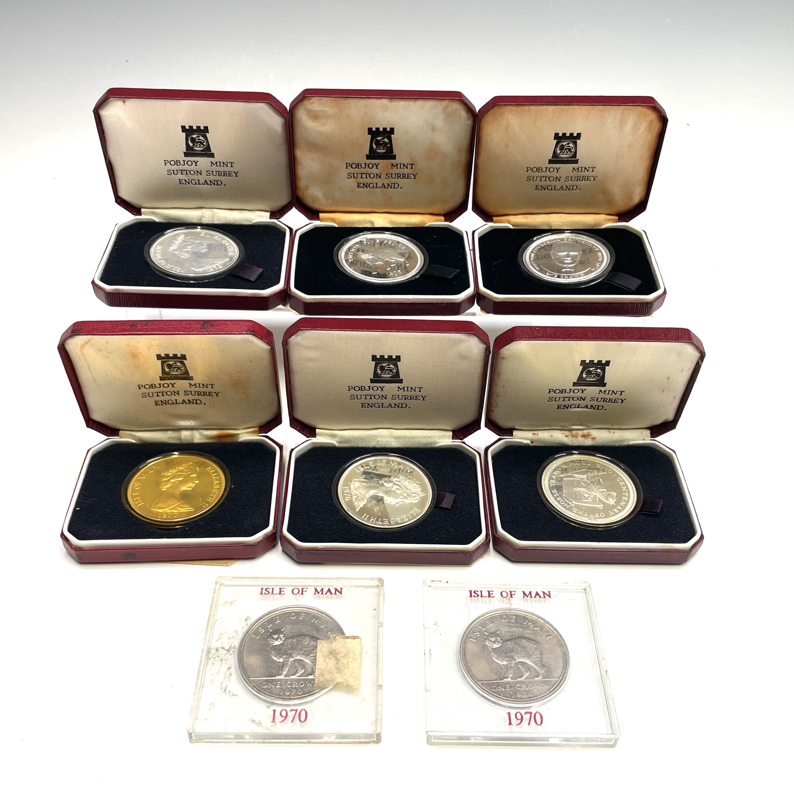Lot 46 - Isle of Man Coinage. Comprising 6 silver