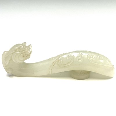 Lot 48 - A Chinese jade belt hook, mid 20th century, of...