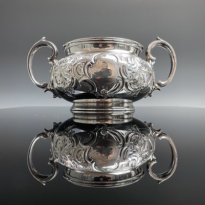 Lot 105 - An early Victorian silver twin handled sugar...