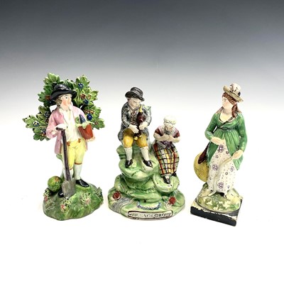 Lot 913 - An early 19th century Staffordshire group,...