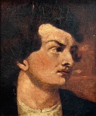 Lot 573 - I J COTES? Study of a Young Man's Head...