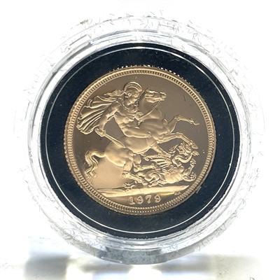 Lot 50 - Great Britain 1979 Sovereign. A cased...