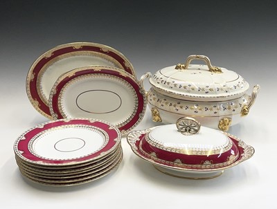 Lot 924 - A 19th century Copeland porcelain part dinner...