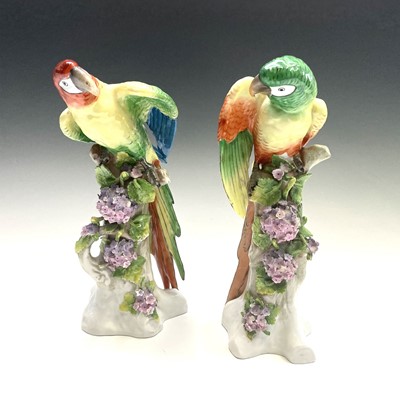 Lot 934 - A pair of Continental porcelain figures of...