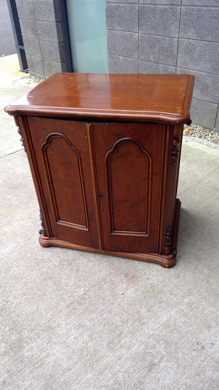 Lot 179 Antique Mahogany sewing with double