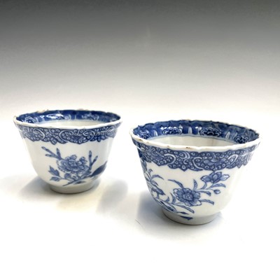 Lot 244 - A pair of Chinese blue and white porcelain tea...