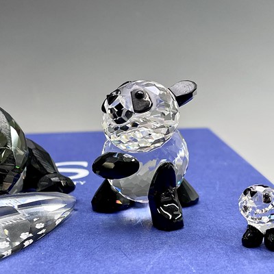 Lot 217 - Swarovski Crystal Endangered Wildlife Pandas,...