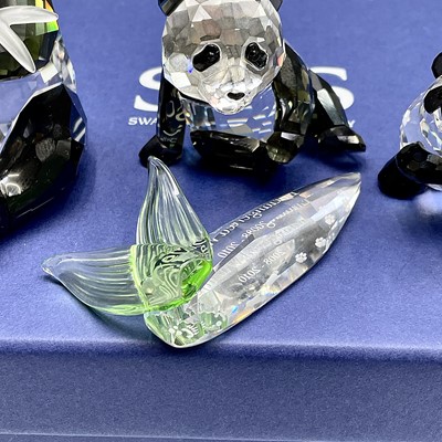 Lot 217 - Swarovski Crystal Endangered Wildlife Pandas,...