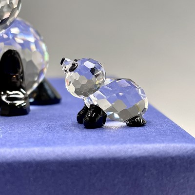 Lot 217 - Swarovski Crystal Endangered Wildlife Pandas,...