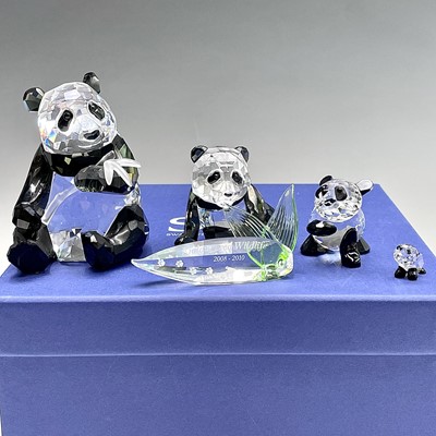Lot 217 - Swarovski Crystal Endangered Wildlife Pandas,...