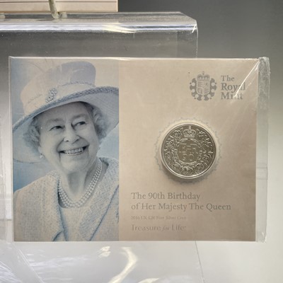Lot 55 - G.B. £20 Silver Proof Coins (x5). Comprising...