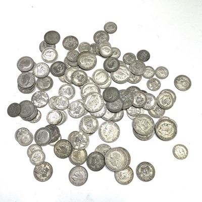 Lot 61 - G.B. Pre 1947 Silver Coins. Comprising a bag...