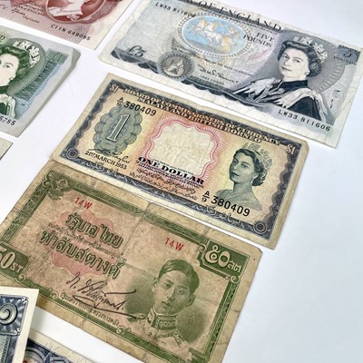 Lot 102 - G.B. and Foreign Banknotes. Comprising:...