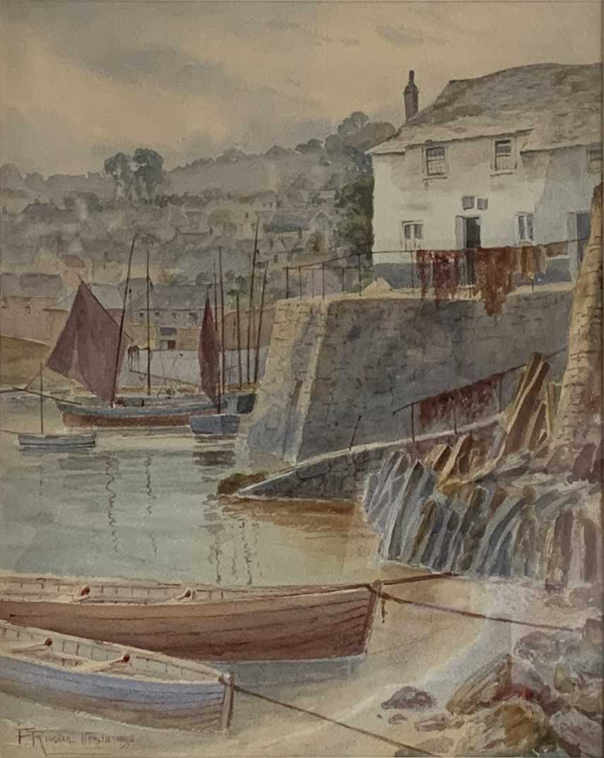 Lot 262 - F. RINGHAM (British, 19th Century) Newlyn