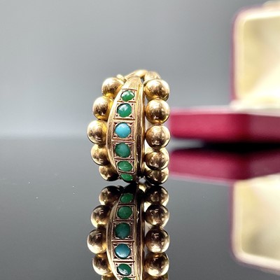 Lot 725 - A Victorian high purity gold and turquoise set...