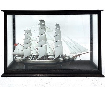 Lot 37 - A model of the three-masted schooner 'Ada', by...