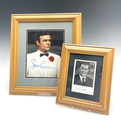 Lot 926 - Signed Film/TV Star Photographs. Comprising 2...