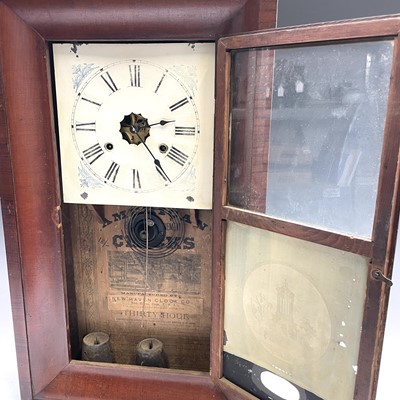 Lot 2919 - A New-Haven Clock Co mahogany cased American...