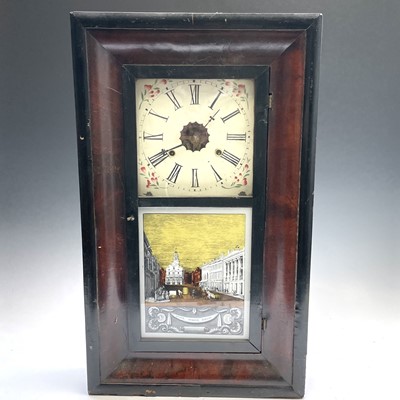 Lot 2919 - A New-Haven Clock Co mahogany cased American...