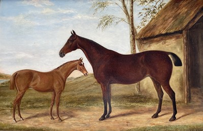 Lot 1452 - Alfred Moginie BRYANT (XIX-XX) Two horses...