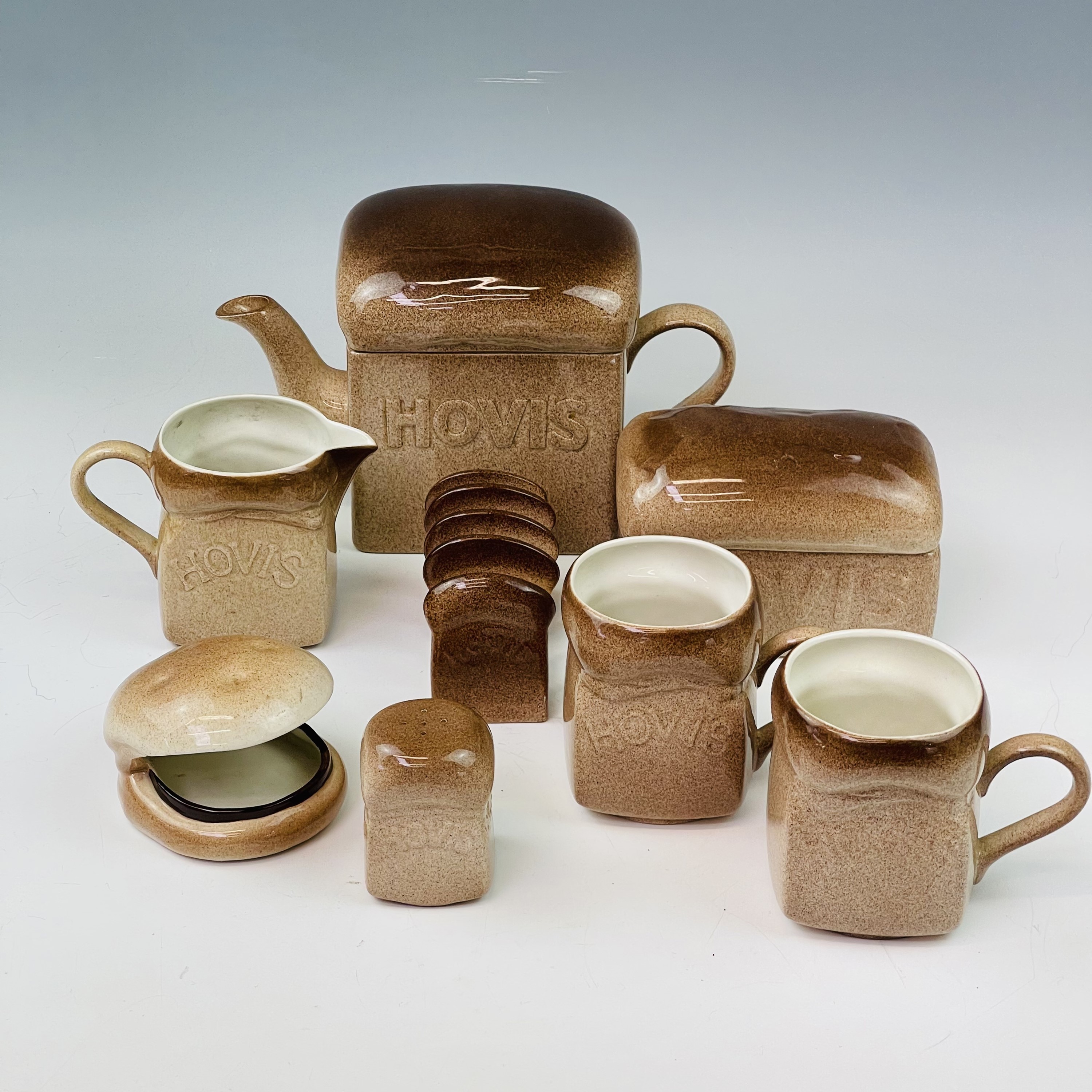 Lot 1001 - Carlton ware Hovis teapot and cover, butter