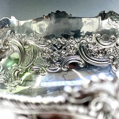 Lot 142 - An impressive Victorian silver embossed...