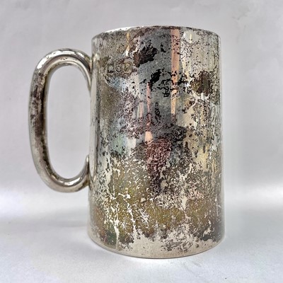 Lot 126 - A Victorian silver Christening mug of plain...