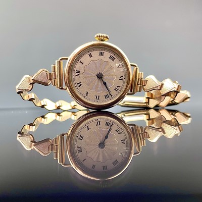 Lot 934 - A 1930's 9ct ladies manual wind wristwatch,...