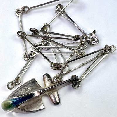 Lot 832 - Bjorn Weckstrom for Lapponia, a stylish silver...