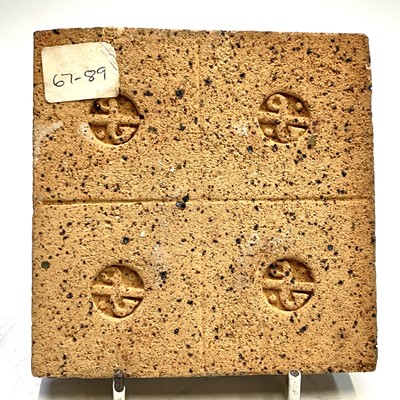 Lot 1032 - Bernard Leach (1897-1979) A small square tile,...