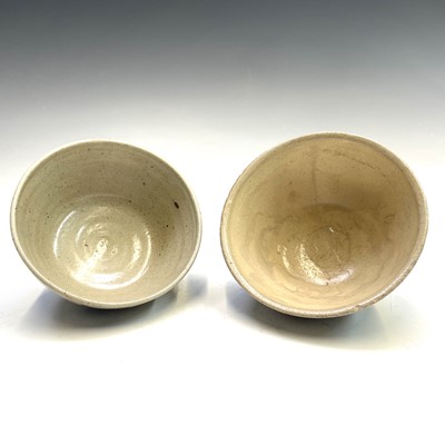 Lot 838 - Two Leach studio pottery bowls, each painted...